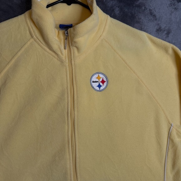Vintage y2k NFL Pittsburgh Steelers Full Zip Long Sleeve 2X-Large Turtle Neck - Picture 2 of 8